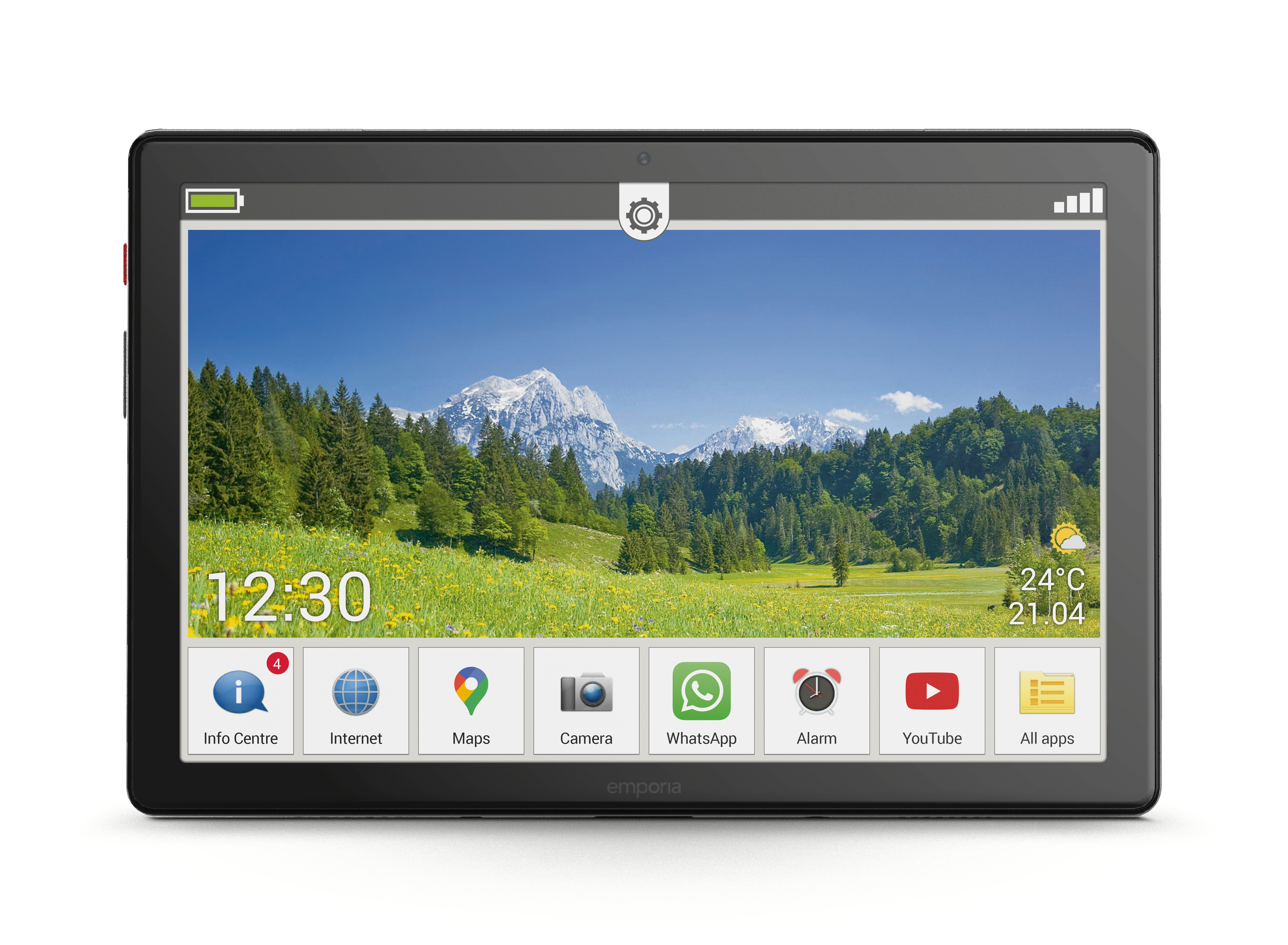 EMPORIA TAB1, Tablet, 32 GB, 10,1 Zoll, Anthrazit