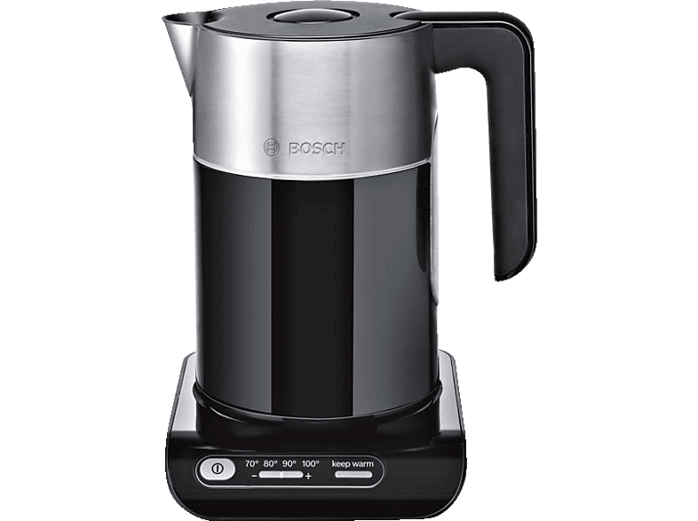 BOSCH TWK8613P Wasserkocher, Schwarz/Silber