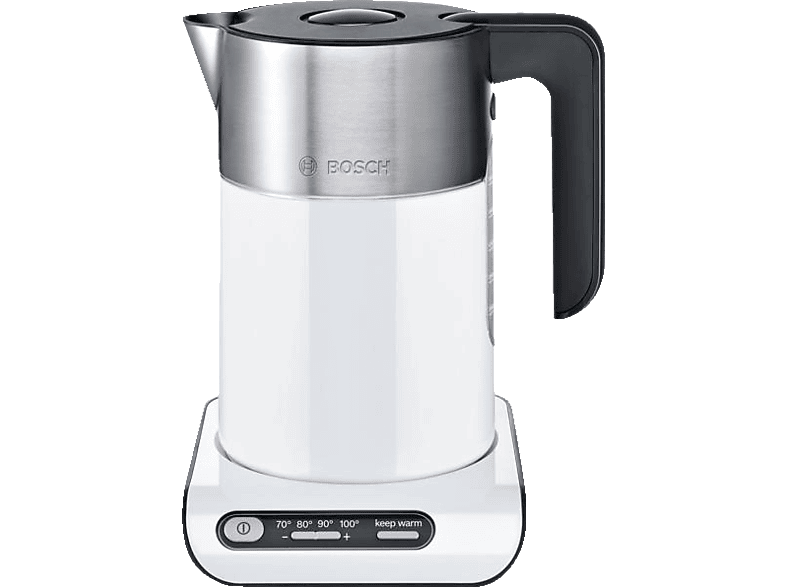 BOSCH TWK8611P Wasserkocher, Weiß/Silber
