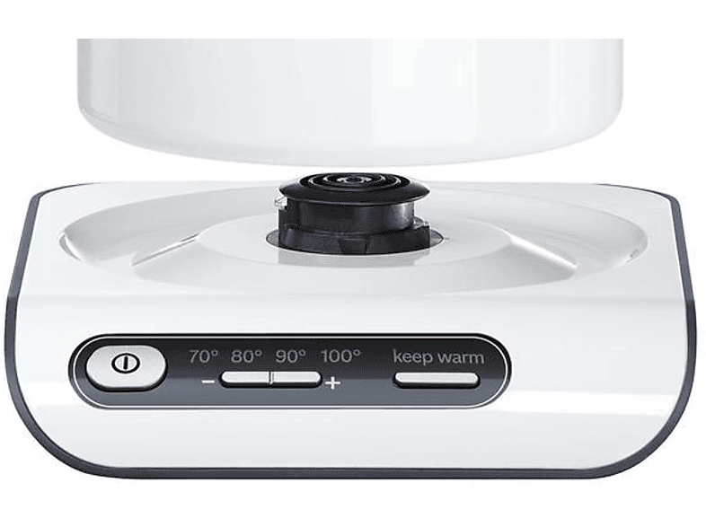 BOSCH TWK8611P Wasserkocher, Weiß/Silber