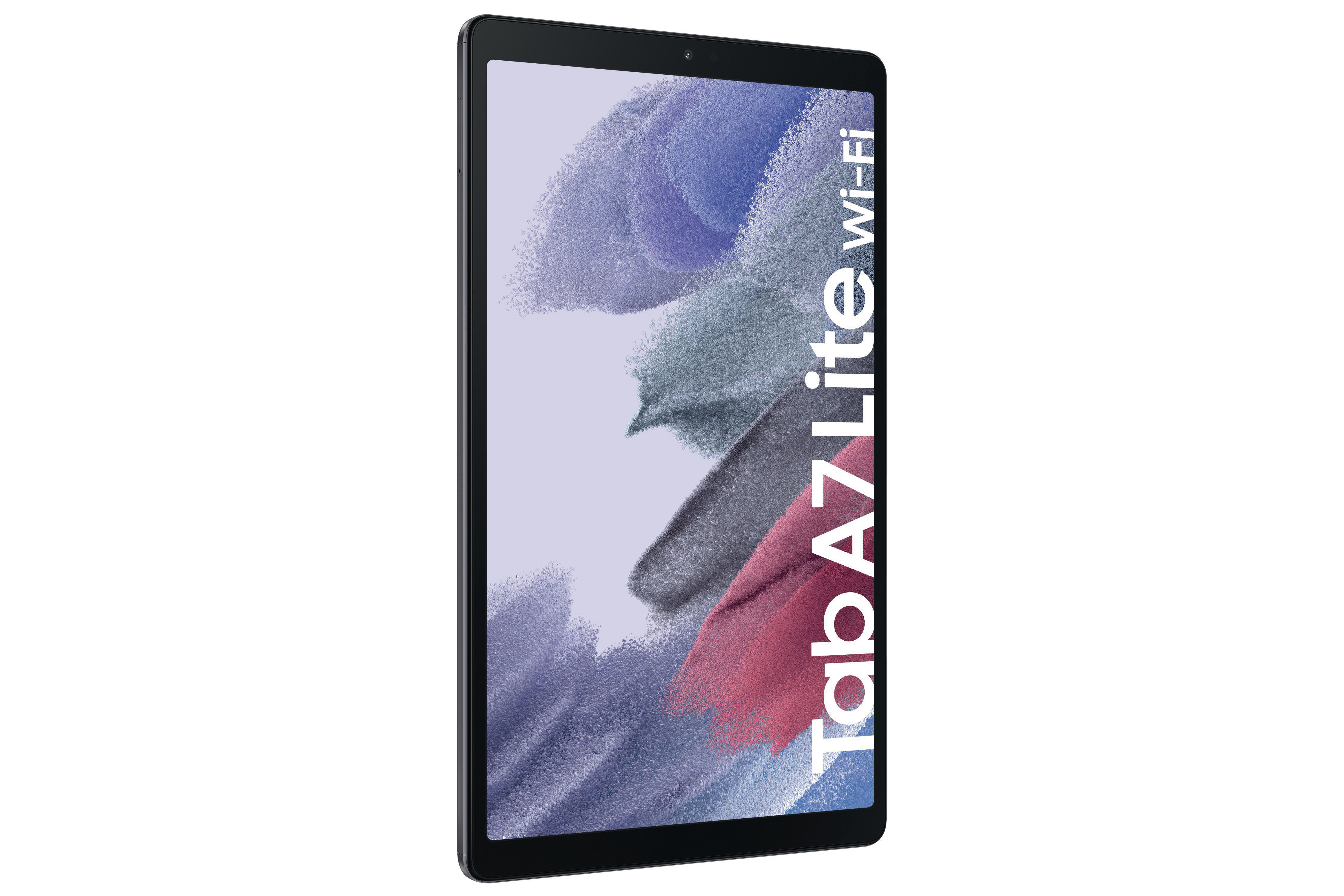 Ohrhörer in einem Ladecase. Ohrhörer hellgrün, Case olivgrün.