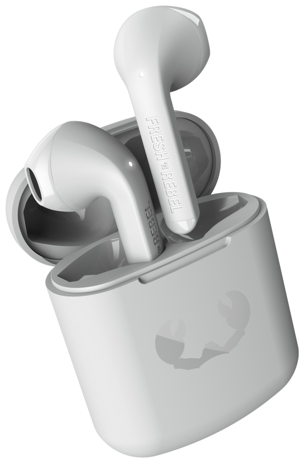 FRESH N REBEL True Wireless oortjes Twins 1 Ice Grey (3TW1000IG) In-ear Draadloze oortjes Grijs
