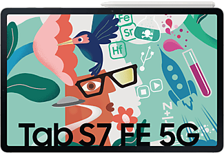 SAMSUNG TAB S7 FE 5G, Tablet, 64 GB, 12,4 Zoll, Mystic Silver
