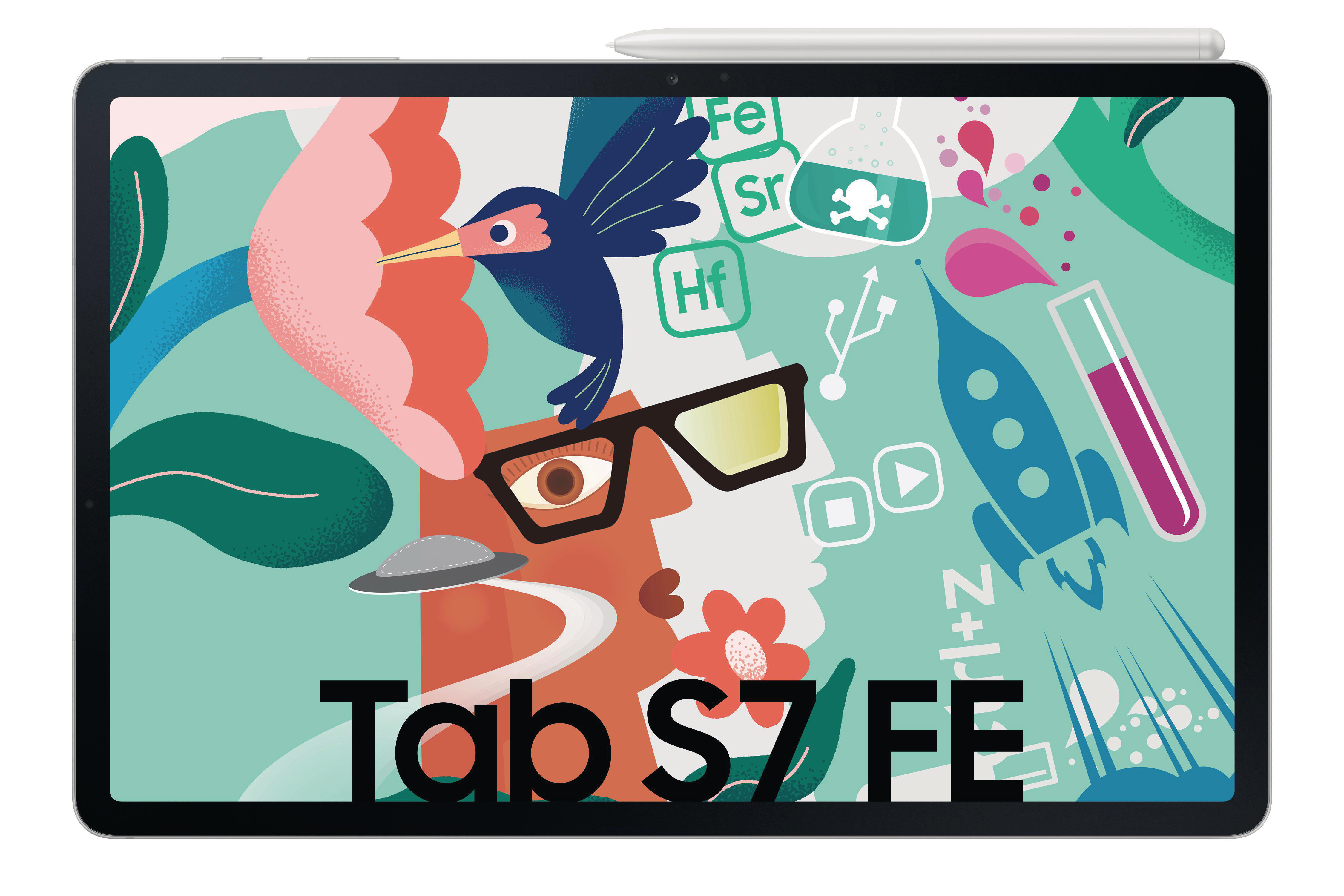 SAMSUNG Tablet, WIFI, TAB 12,4 Zoll, FE S7 GB, GALAXY 64 Silver Mystic