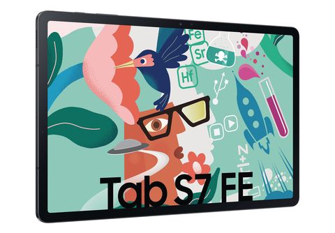 SAMSUNG GALAXY TAB S7 FE WIFI, Tablet, 64 GB, 12,4 Zoll, Mystic Black |  Saturn