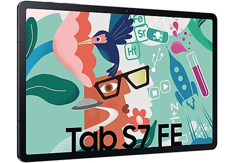SAMSUNG GALAXY TAB S7 FE WIFI, Tablet, 64 GB, 12,4 Zoll, Mystic Black |  Saturn