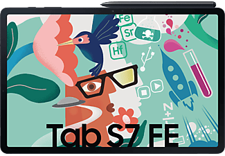 SAMSUNG GALAXY TAB S7 FE WIFI, Tablet, 64 GB, 12,4 Zoll, Mystic Black
