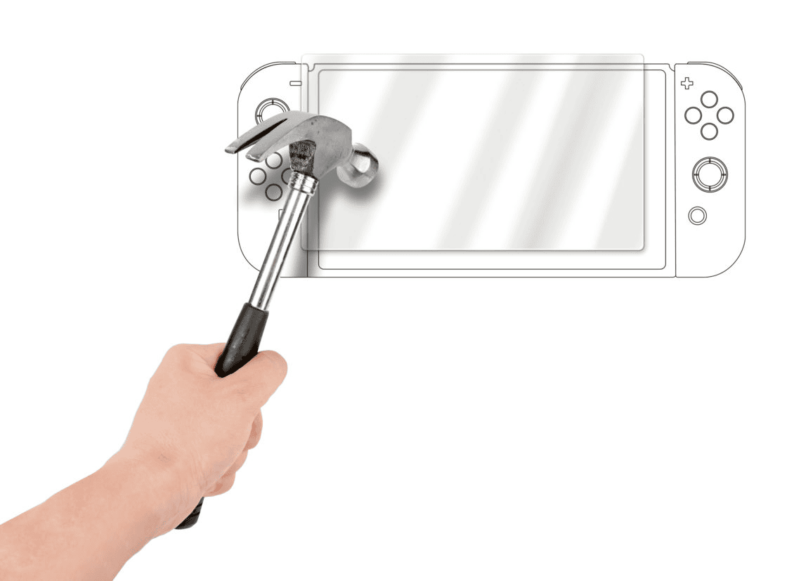 BIGBEN Hartglas Bildschirmschutz für Nintendo Switch OLED