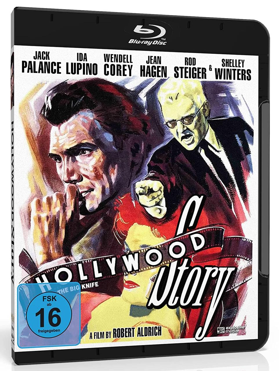 Blu-ray-Cover von 'Hollywood Story'. Enthält Porträts von zwei Männern. Text: Hollywood Story und Film Credits.