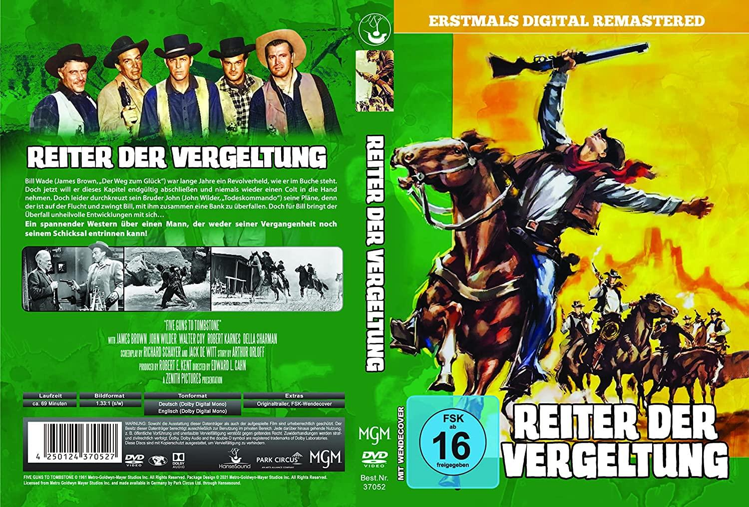 DVD-Hülle mit einem Filmplakat eines Cowboys auf einem Pferd.