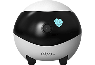 Robot de vigilancia - Enabot Ebo SE, Full HD, Wi-Fi, Función de visión nocturna, Tarjeta SD, 0.6m/s, Negro