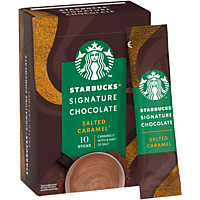 STARBUCKS Trinkschokolade Signature Chocolate Salted Caramel Sticks (10 x 22g)