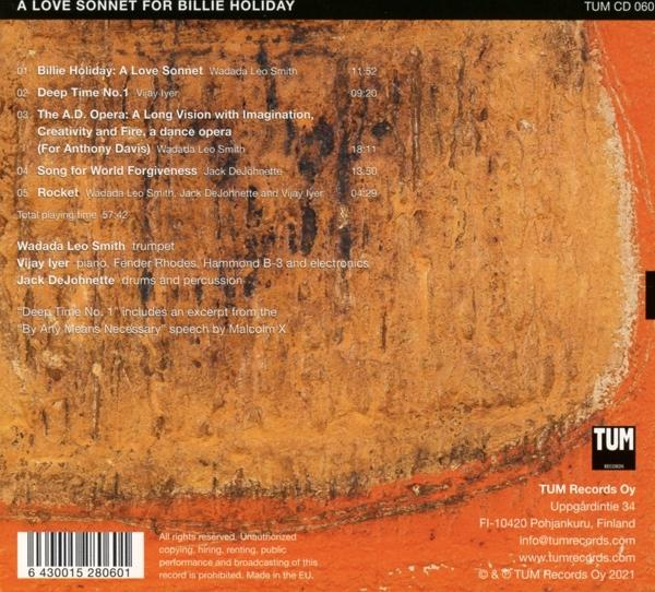 Smith,Wadada Leo/Dejohnette,Jack/Iyer,Vija - A Love Sonnet For Billie Holiday  - (CD)