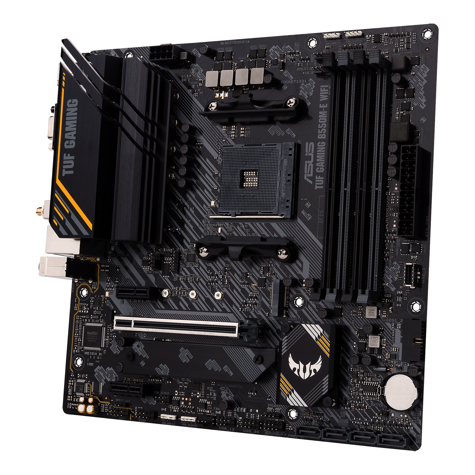 ASUS TUF GAMING B550M-E WIFI (90MB17T0-M0EAY0) Mainboard Schwarz