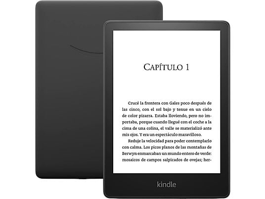 eReader - Amazon Kindle Paperwhite 2021, 6.8", 300 ppp, 8GB, Wi-Fi, Impermeable, Con publicidad, Negro