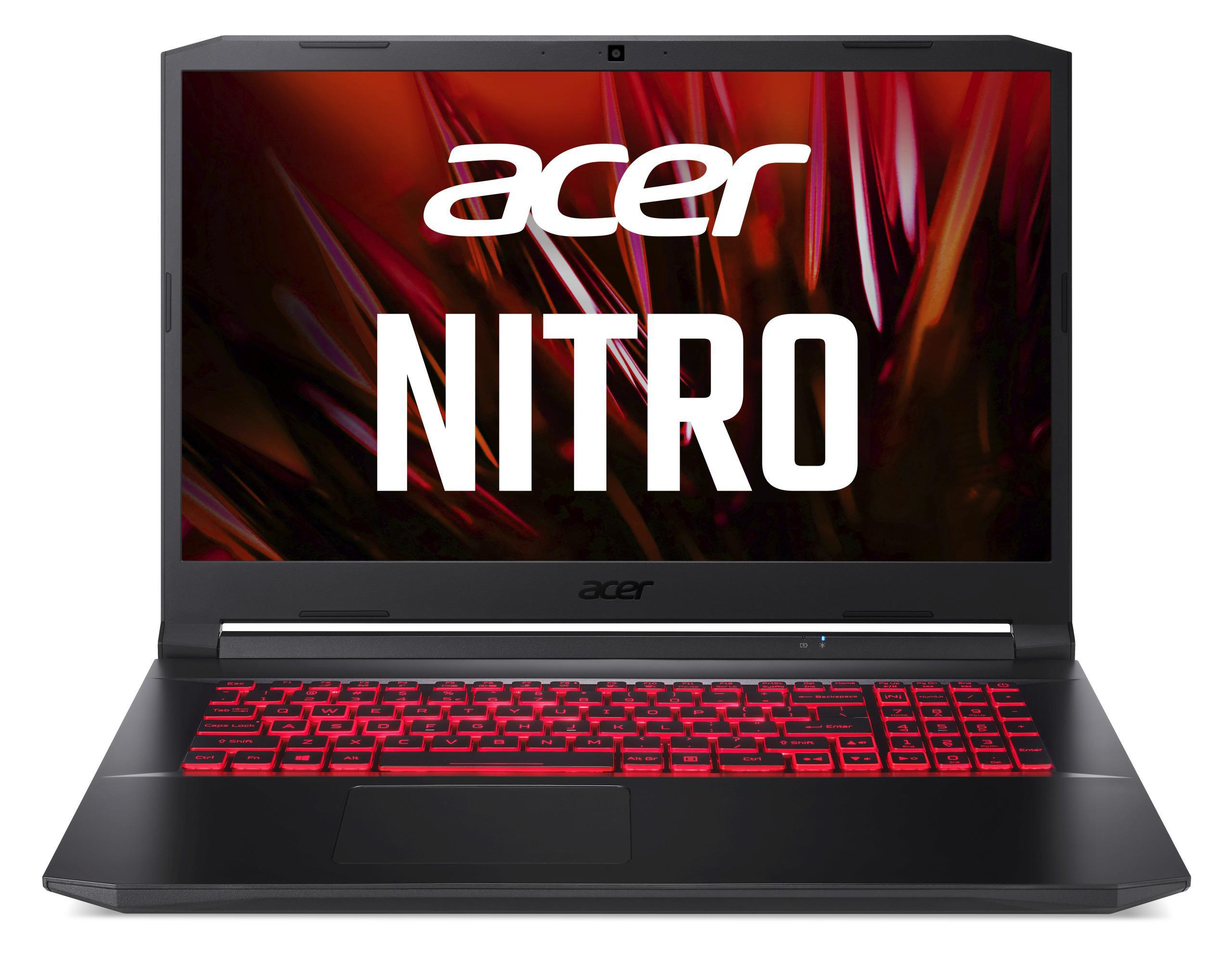 ACER Nitro 5 (AN517-54-77E1) mit Intel® 11 (64 Zoll RAM, Notebook, NVIDIA, TB 3050 Display, 512 mit & HDD, i7-11800H 1 Ti, GeForce Prozessor, Schwarz/Rot Bit) GB Rote Display SSD, 17,3 Windows Hz 144 Home 16 RTX™ Tastaturbeleuchtung, GB