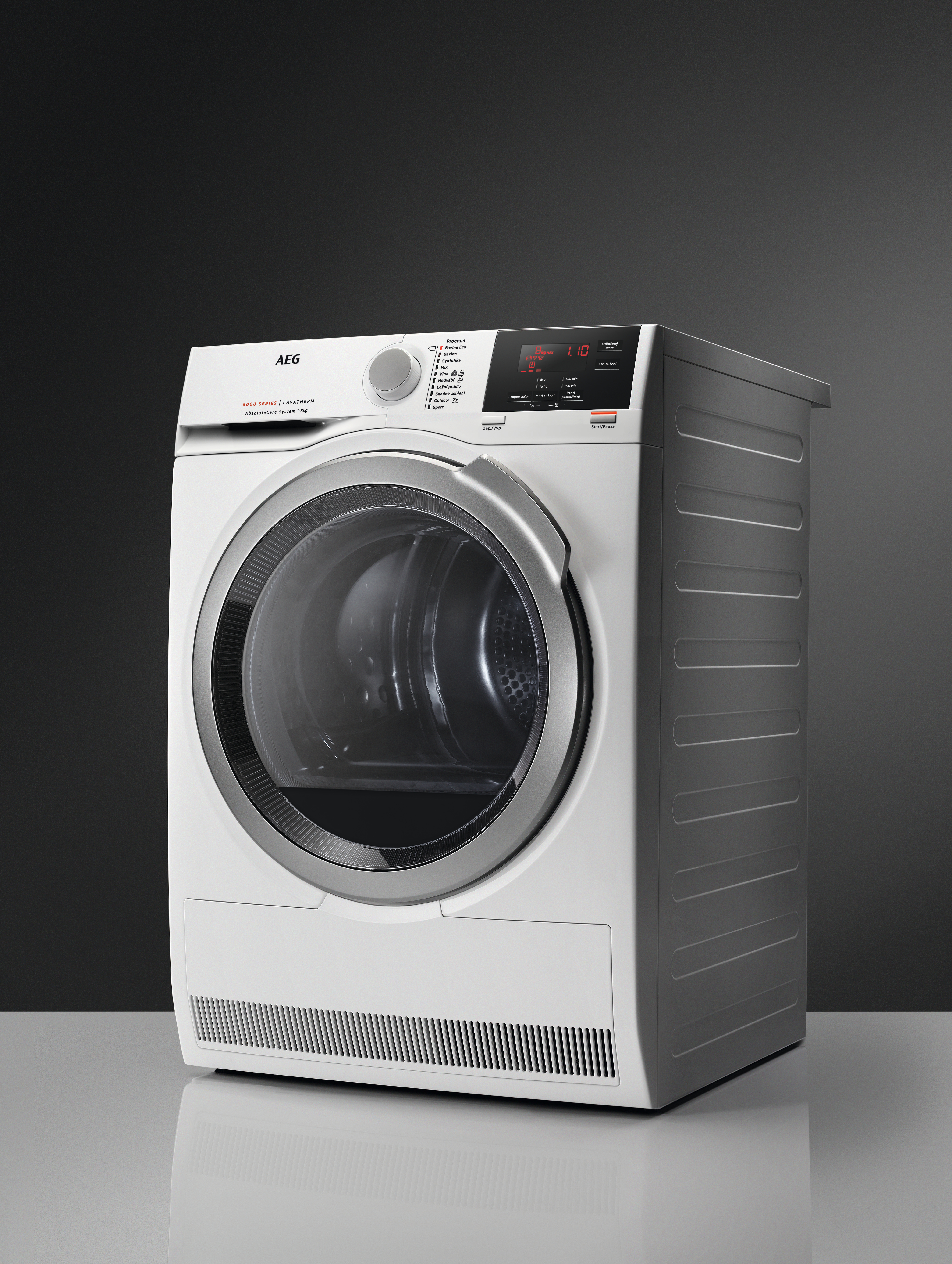 AEG T8DB66685 Wärmepumpentrockner Serie 8000 mit AbsoluteCare Trommelsteuerung (8 kg, A+++, Weiß / Silber / Weiß)
