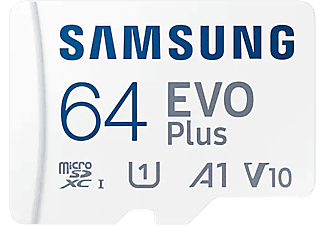 SAMSUNG Carte mémoire microSD Evo Plus (2021) 64 GB Class 10 (MB-MC64KA/EU)
