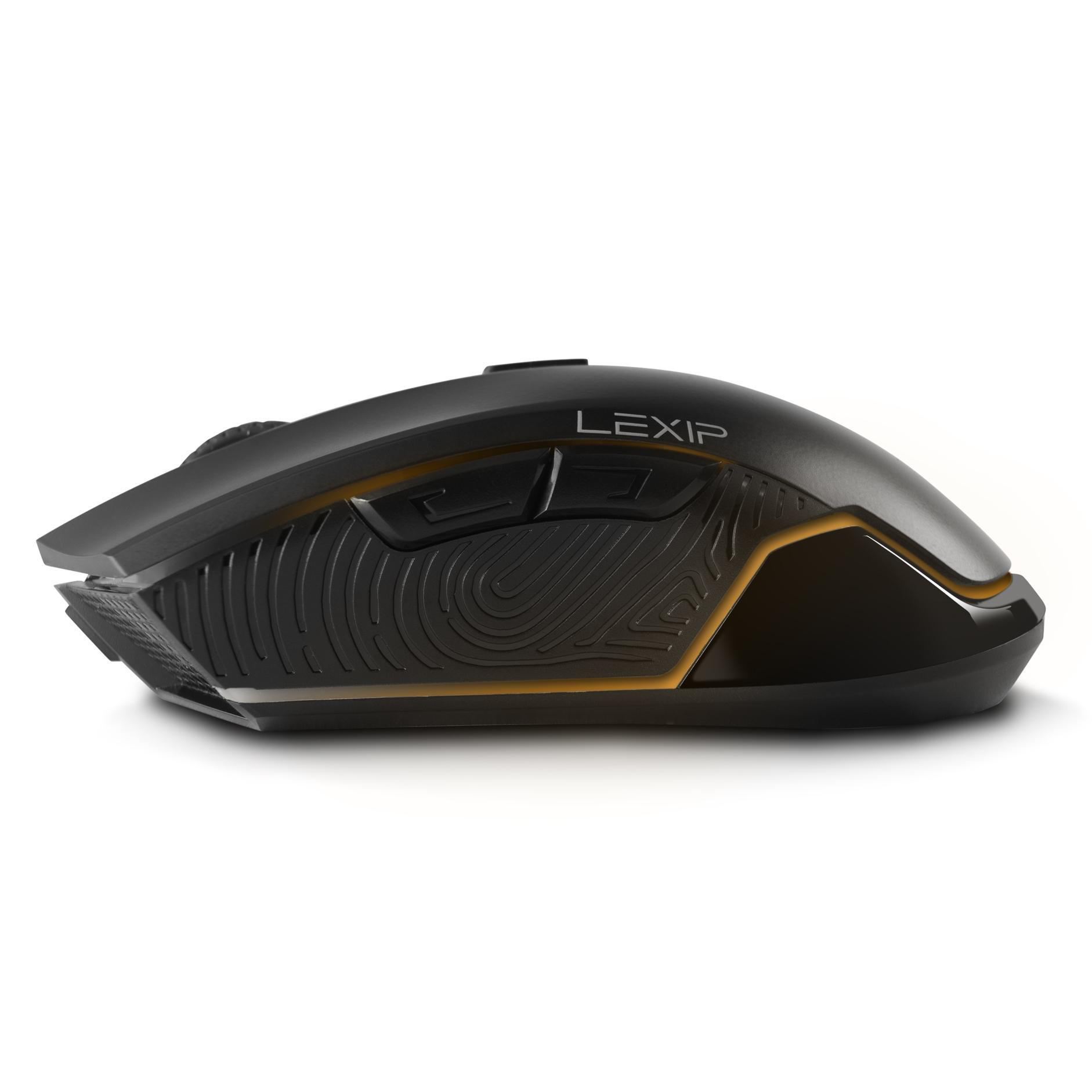 PIXMINDS Maus, AR18 GAMING AERO Schwarz LEXIP SPEED