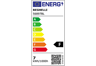 LAMPADINA LED BEGHELLI SUPERLED SFERA 7W E27 6.5
