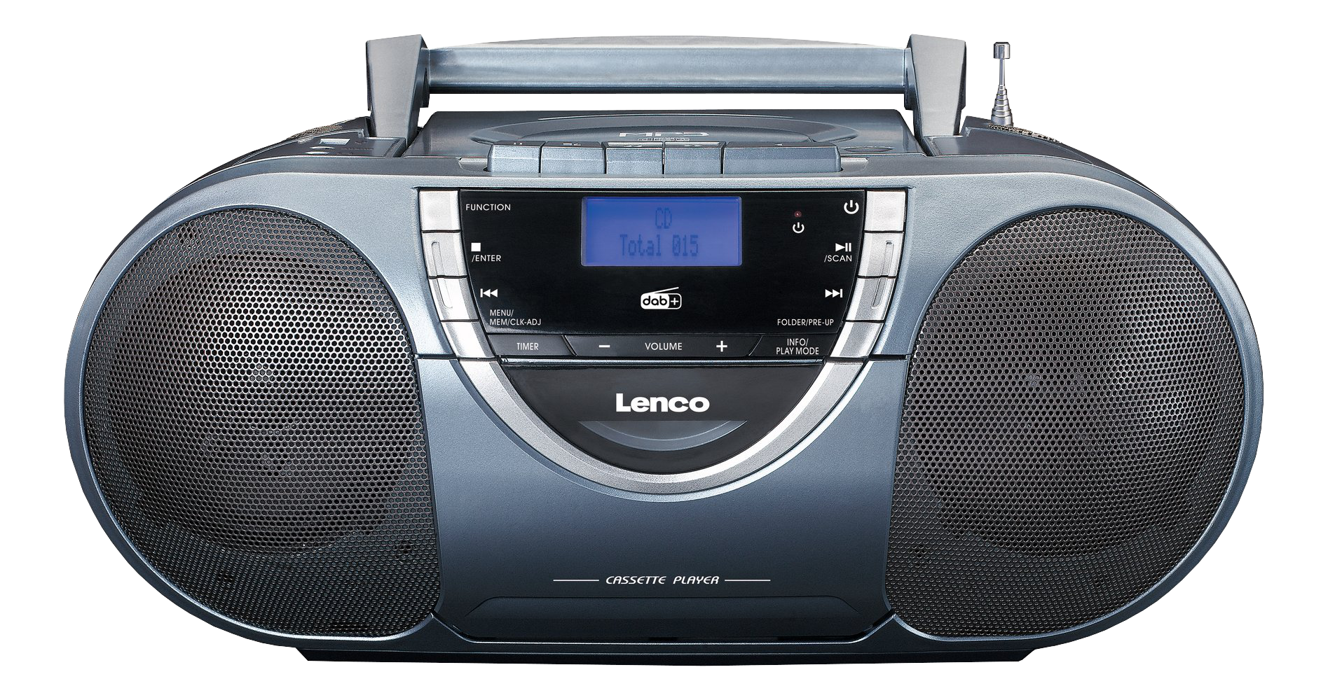 LENCO SCD-6800 - Boombox (FM, DAB, DAB+, Argento)