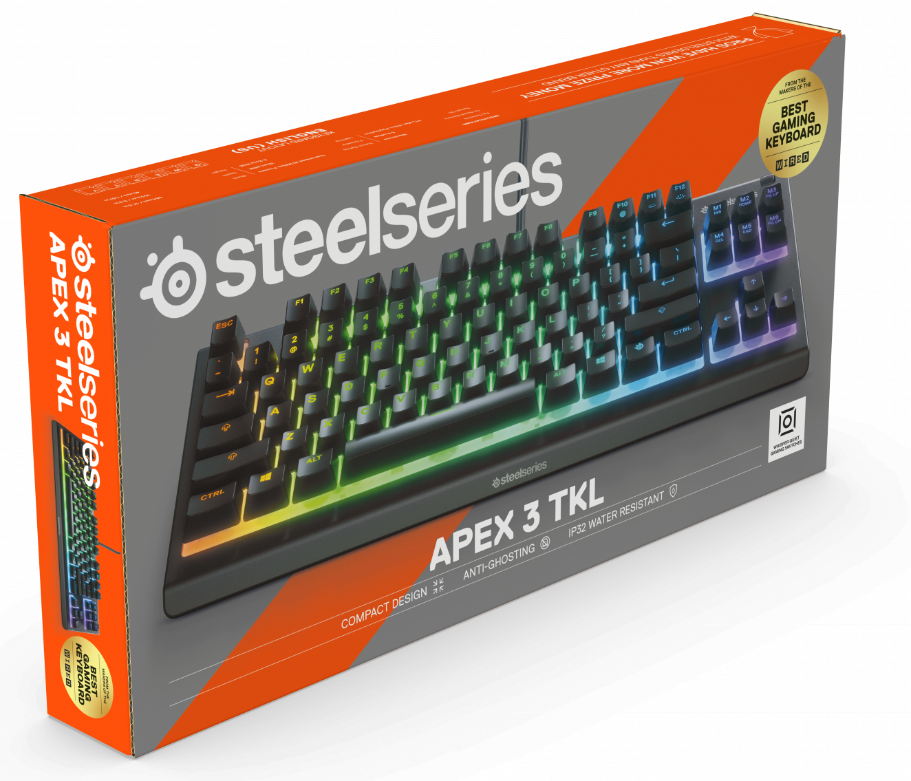 Steelseries Apex Pro Gen 3 TKL Draadloos Hall-effect Toetsen