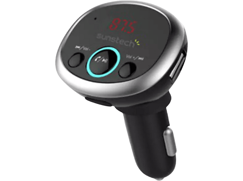 Transmisor | Sunstech FMT-300, Bluetooth, USB, Negro
