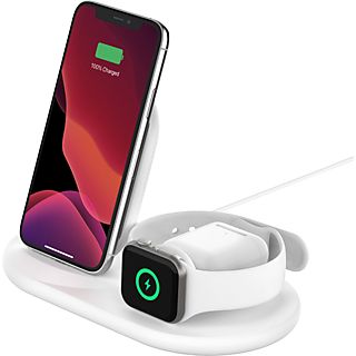 BELKIN Boost Charge 3-in-1 - Chargeur sans fil (Blanc)