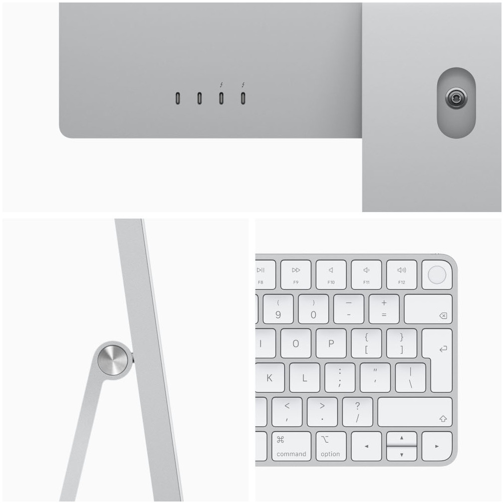 APPLE iMac 24" M1 256 GB Silver 2021 (MGPC3F)