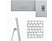 APPLE iMac 24" M1 256 GB Silver 2021 (MGPC3FN/A)