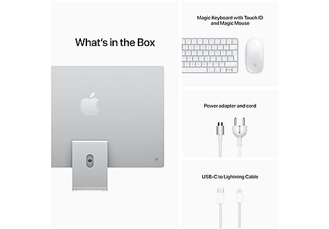 APPLE iMac 24" M1 256 GB Silver 2021 (MGPC3F)