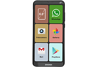 BRONDI AMICO SMARTPHONE XL, 16 GB, BLACK