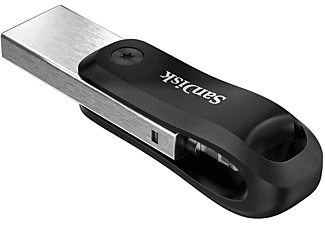 Pendrive para móvil 256 GB - SanDisk iXpand Flash Drive Go, Para iPhone y iPad, USB 3.0, OTG, Windows y Mac, Negro