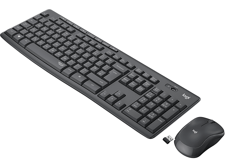 Tastiera + Mouse LOGITECH MK 295 Graphite