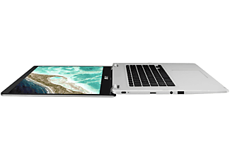 ASUS Chromebook (C523NA-A20409), Chromebook mit 15,6 Zoll Display, Intel® Celeron® Prozessor, 4 GB RAM, 128 GB eMMC, Intel® HD Graphics 500, Silber