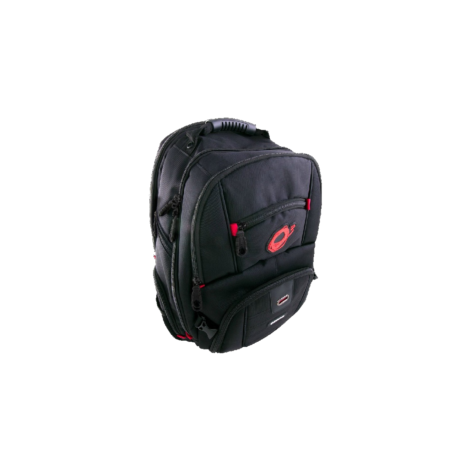 Mochila gaming - Ozone Survivor, Hasta 15.6 pulgadas, Negro y rojo