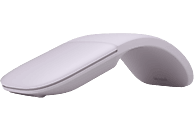 Ratón inalámbrico - Microsoft Arc Touch Bluetooth Mouse, 1000 DPI, 2.4 GHz, 2 Baterias AAA, Lilac Hero