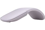 Ratón inalámbrico - Microsoft® Arc™ Touch Bluetooth Mouse, 1000 DPI, 2.4 GHz, 2 Baterias AAA, Lilac Hero