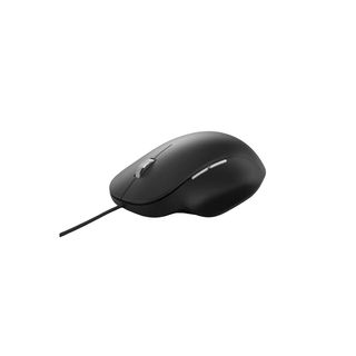 Ratón con cable - Microsoft MS Ergonomic Mouse, USB, Sensor BlueTrack, Negro