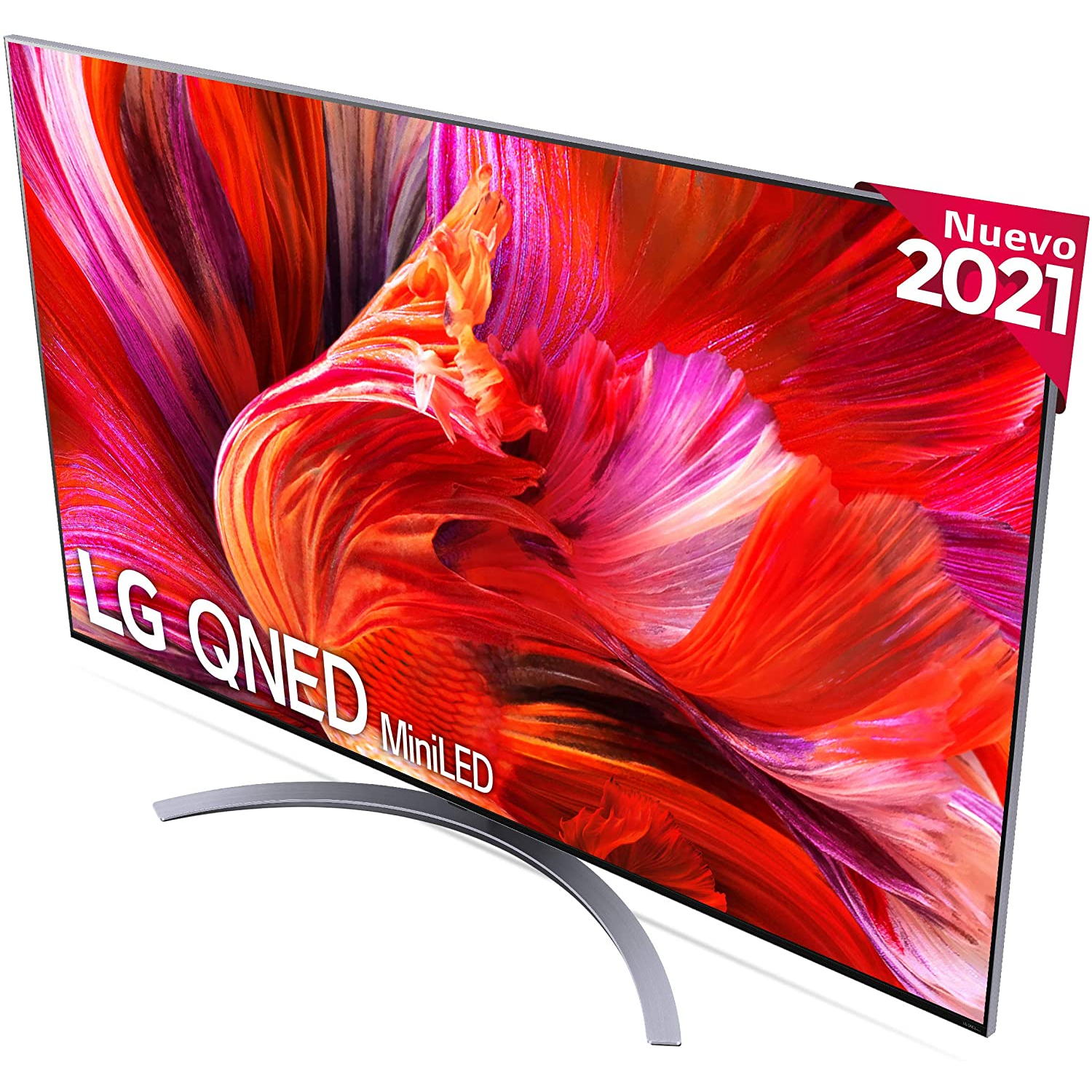 TV QNED 75" - LG 75QNED966PA, 8K QNED MiniLED, SmartTV webOS 6.0, 8K α9 Gen4 AI, HDR Dolby Vision/Atmos, Plata