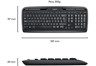 Tastiera + Mouse LOGITECH WIRELESS COMBO MK330