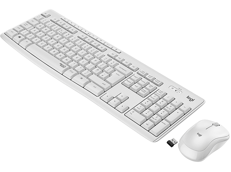 Tastiera + Mouse Logitech MK 295 bianca
