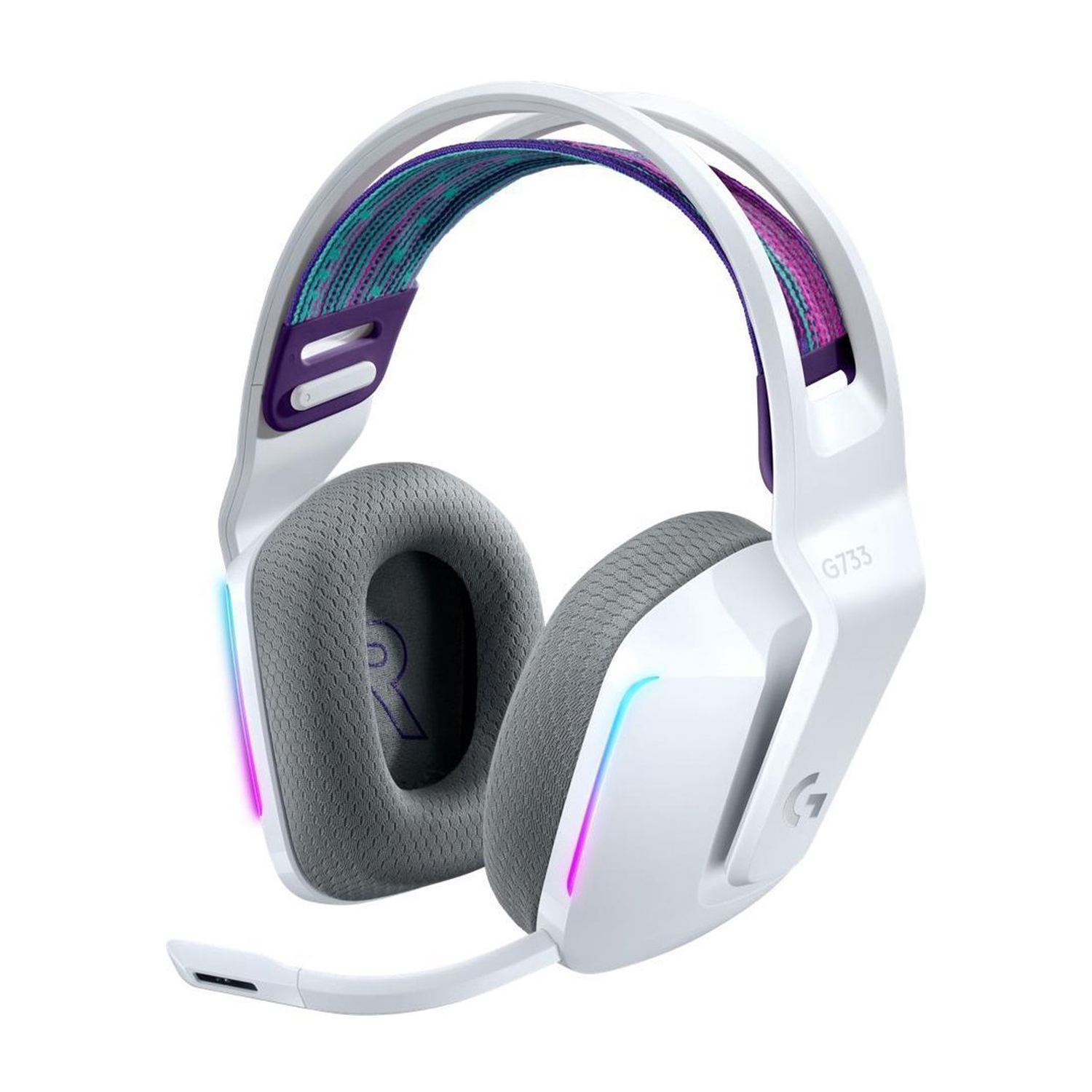 Logitech G733 Ps4/Pc Cuffie, Bianco