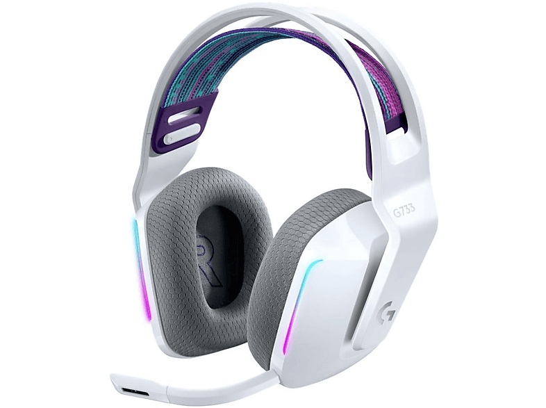 Logitech G733 Ps4/Pc Cuffie, Bianco