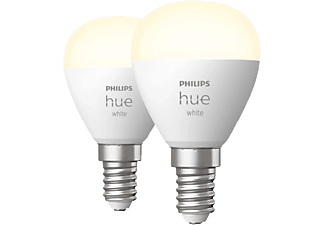 PHILIPS HUE White P45 E14 Doppelpack - LED-Lampe (Weiss)