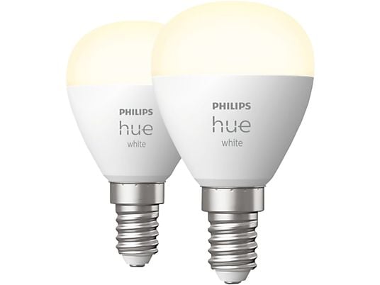 PHILIPS HUE White P45 E14 Doppelpack - LED-Lampe (Weiss)