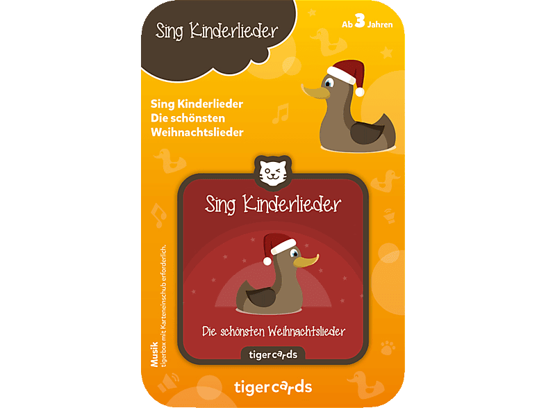 TIGERMEDIA Tigercard Die schönsten Tigercard, Weihnachtslieder Mehrfarbig