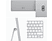 APPLE iMac 24" M1 256 GB Silver 2021 (MGTF3FN/A)