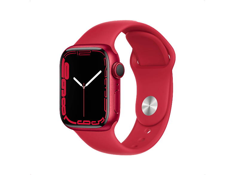 APPLE Watch Series 7 GPS - Aluminium kast (Product)RED 41mm, Sportbandje (Product)RED (MKN23NF/A)