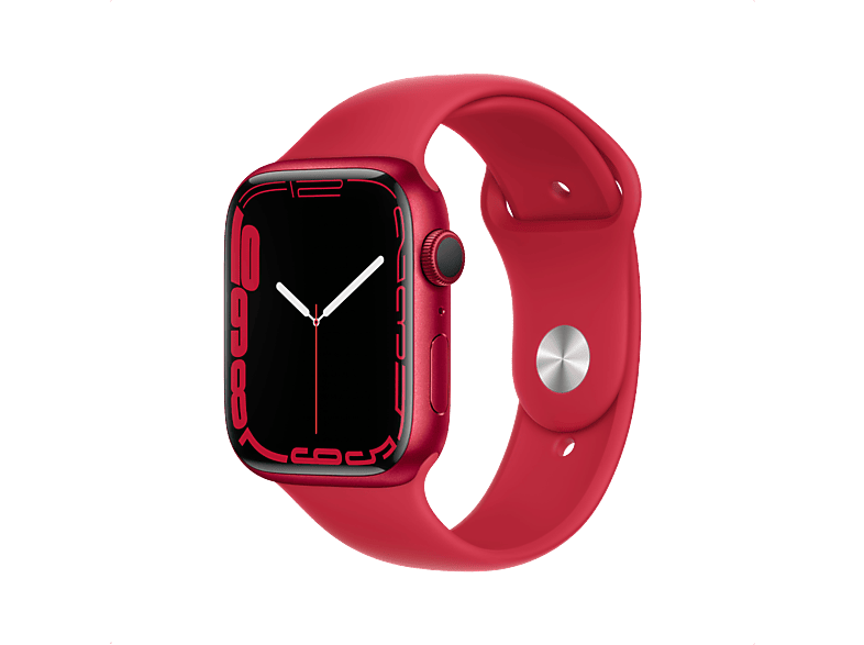 APPLE Watch Series 7 GPS - Aluminium kast (Product)RED 45mm, Sportbandje (Product)RED (MKN93NF/A)